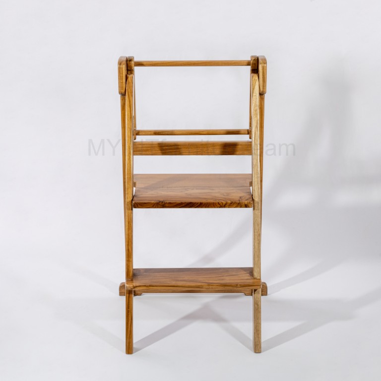 Folding ladder/learning tower